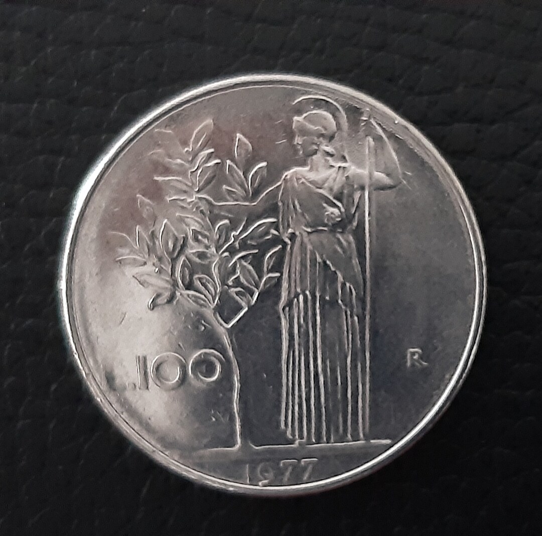 希少1965年1977年1,978年1979年イタリア 100リラ 女性と木 100リラ 1977 イタリア共和国 - Etsy 日本
