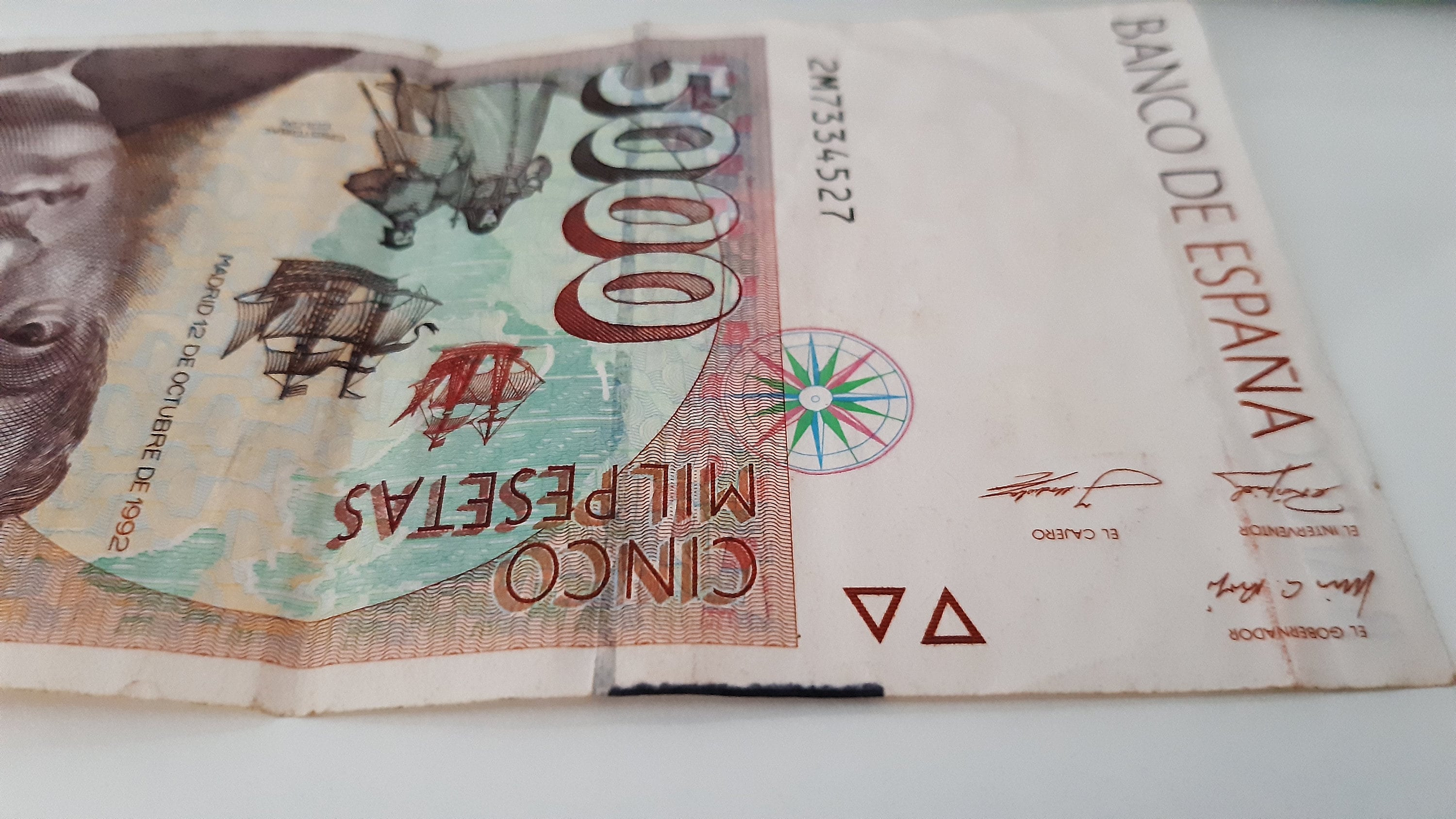 5,000ペセタ、1992年、クリストファー・コロンブス - Etsy 日本