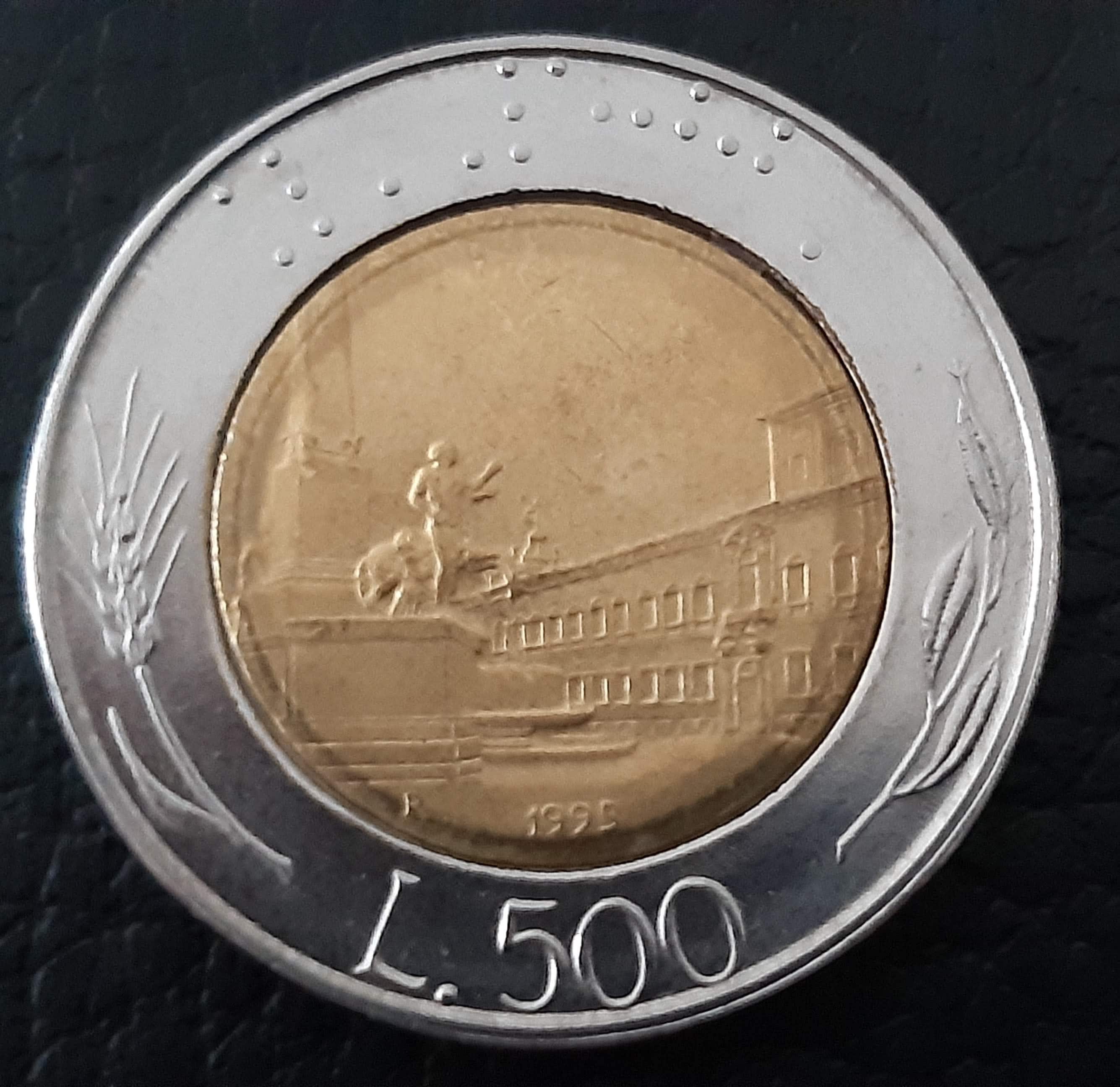 Italian l 500 coin - Etsy 日本