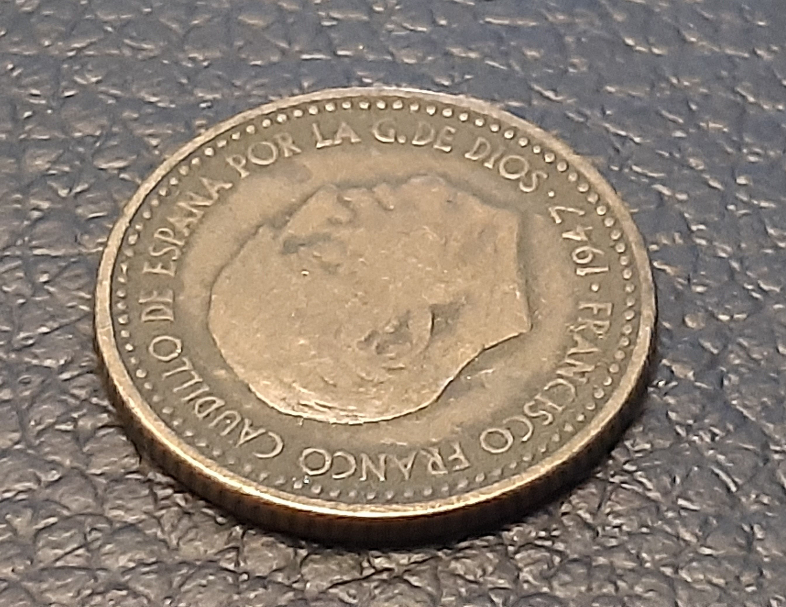 1947年の1ペセタ * 53 フランシスコ・フランコ - Etsy 日本