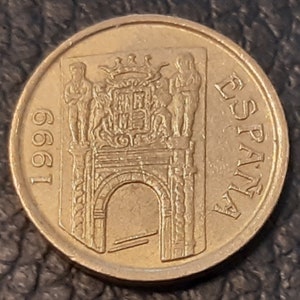 5 Pesetas Year 1999 Murcia. Circulated