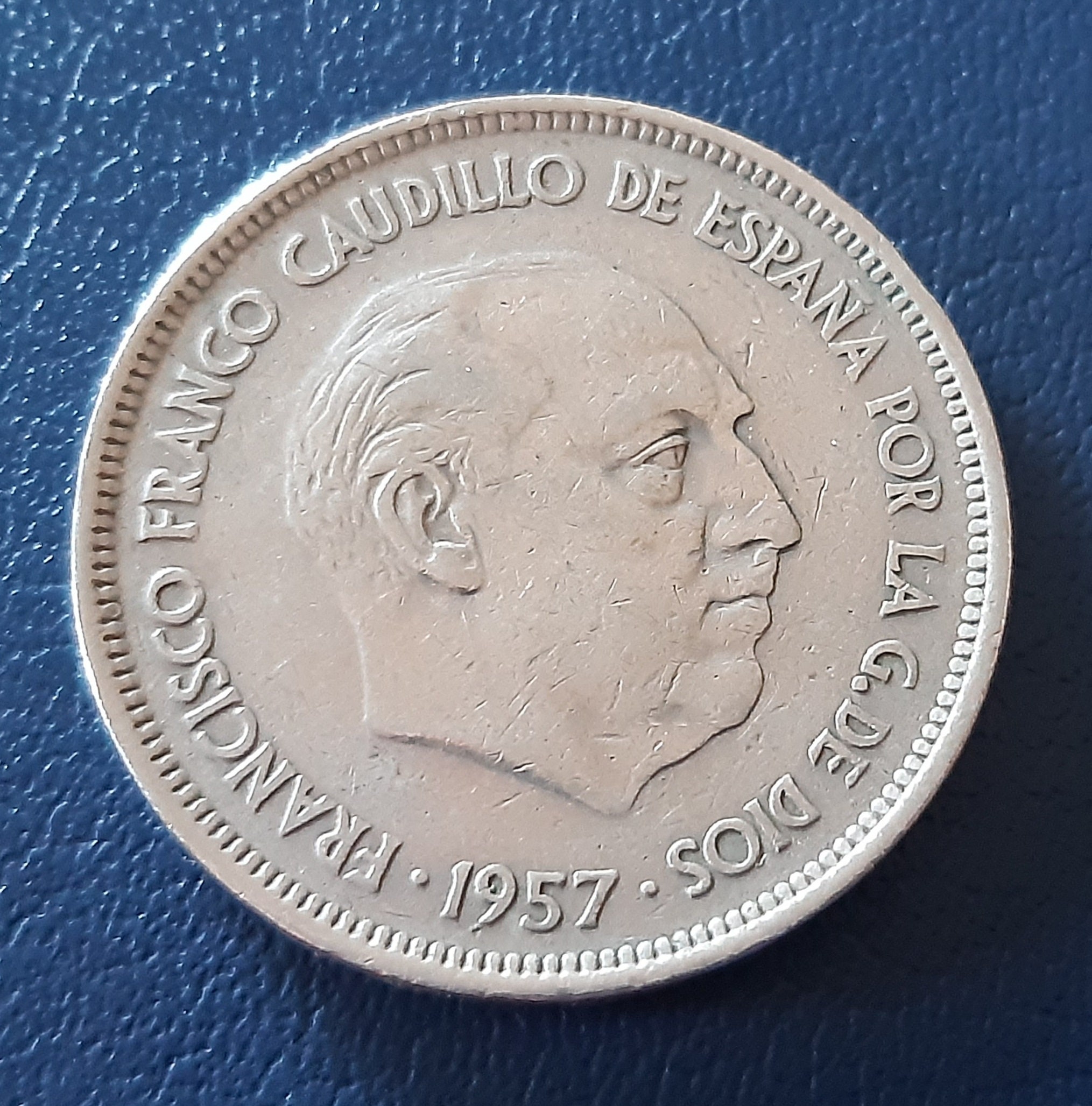25 Pesetas Francisco Franco 1957 *59 Good Condition - Etsy Canada