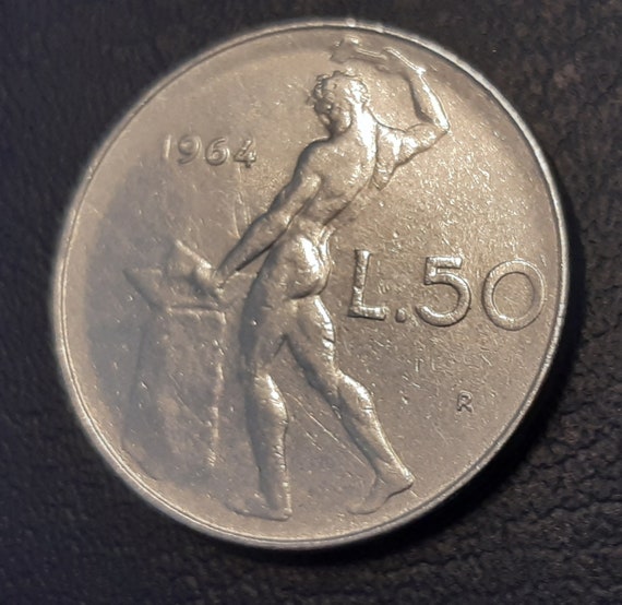 50 Liras 1964 Italian Republic - Etsy