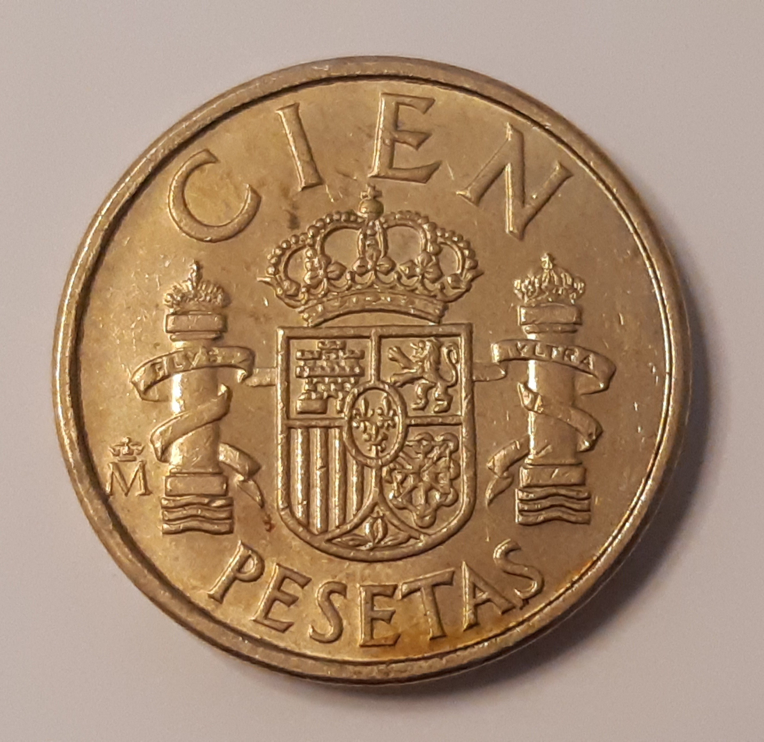 1985年の100ペセタ。スペイン国王フアン・カルロス1世 - Etsy 日本