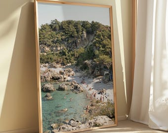 Mallorca Coastal Print – Mediterranean Spain Wall Art | Beach Decor, Travel Poster, Digital Download