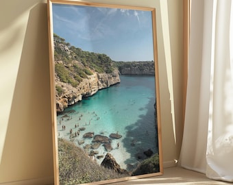 Mallorca Coastal Print – Spain Wall Art, Mediterranean Decor | Mediterranean Travel Poster Printable