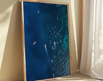 Positano Print – Italian Digital Download Poster | Amalfi Coast Wall Art, Mediterranean Coastal Decor