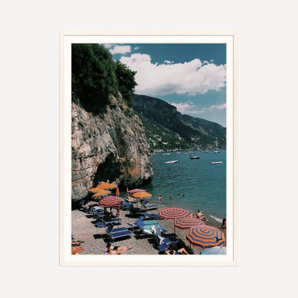 Amalfi Coast Print, Italian Coast Print, Italian Summer Print, Positano Beach Print, Home Decor, Stuart Cantor, Wall Art, Printable Wall Art
