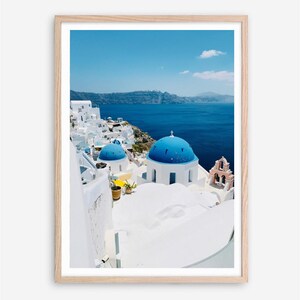 Santorini Printable Wall Art, Greece Wall Art, Mediterranean Print, Greece Print, Home Decor, Wall Art, Printable Wall Art, Greek Island Art