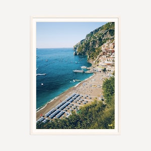 Amalfi Coast Print: Italian Coastal Wall Art (PDF Download A1 Size)