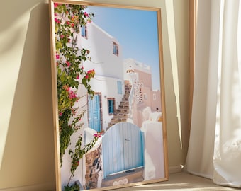 Santorini Print, Santorini Wall Art, Greece Printable Art, Santorini Print Download, Greece Digital Print, Santorini Architecture Print
