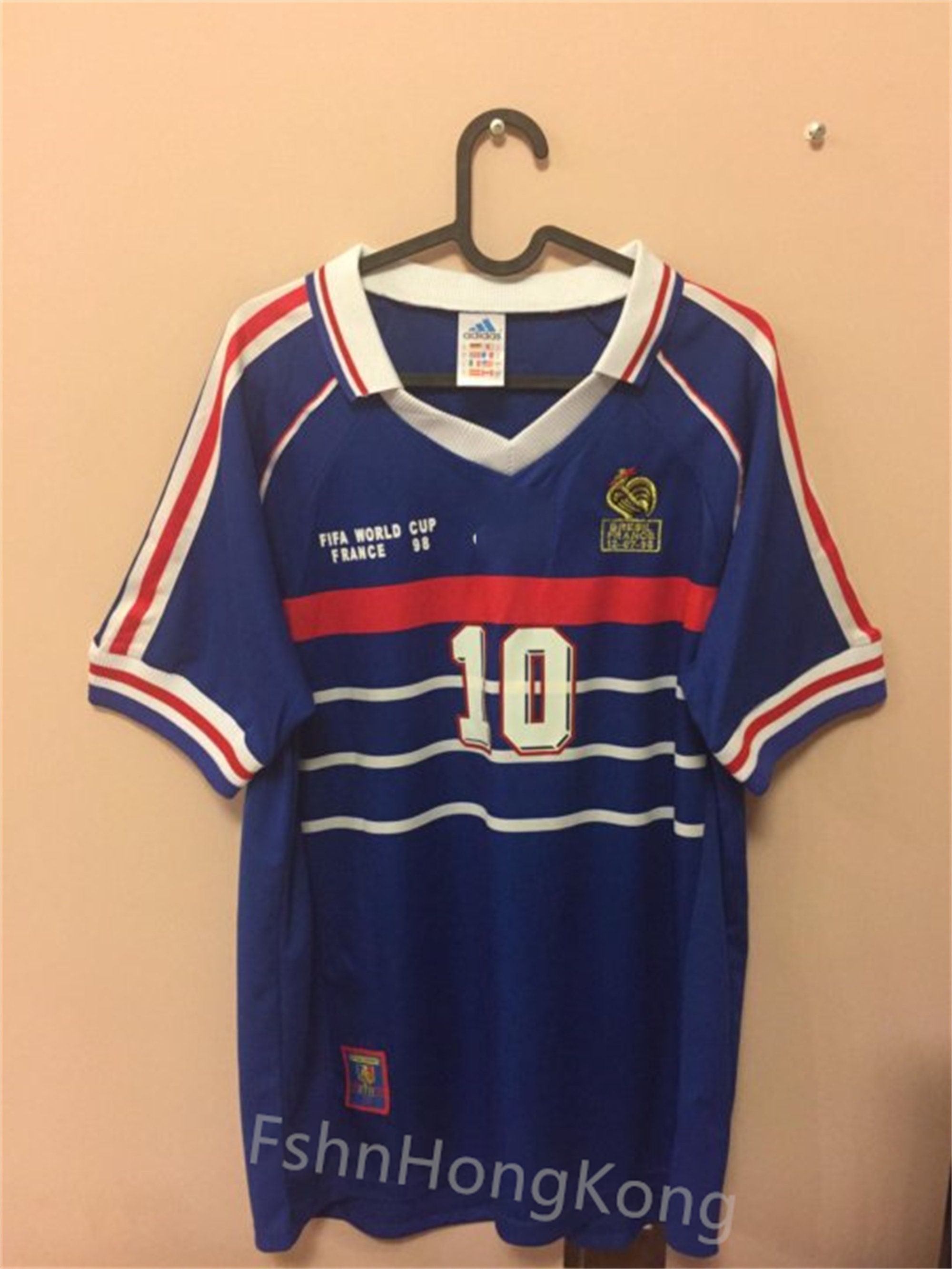 France 1998 Jersey Coupe Du Monde Maillot Mens Retro T Shirt 1994 ISL Retro VTG