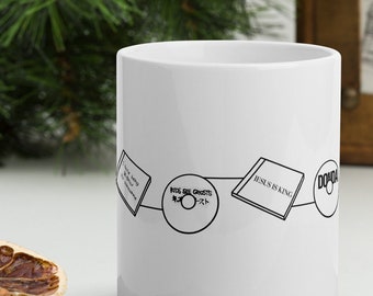 Kanye West Inspired Discography Mug, Kanye Gift, Kanye West Mug, Gift For Kanye Fan, Kanye Fan Gift, Kanye Fan Gift Mug