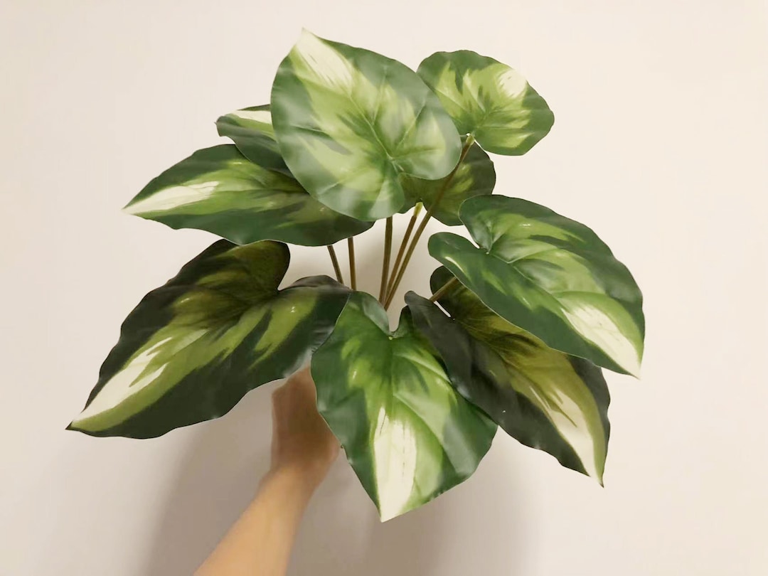 Artificial Epipremnum Faux Plant Decor Home Greenery Decor Etsy