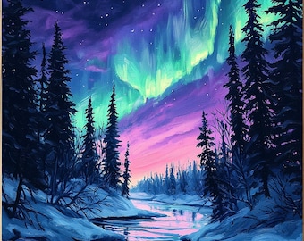 Aurora Borealis Northern Lights Wall Art