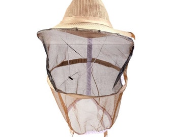 Beekeeper Hat with bee veil - Cowboy style Beekeeping protective Hats