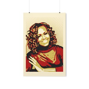Michelle Obama Art Print | Museum-Quality Matte Poster | Multiple Sizes Available