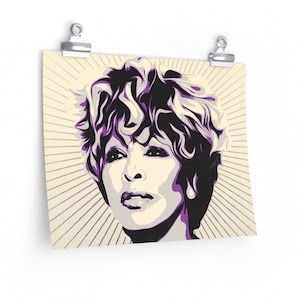 Tine Turner | Premium Vertical Poster with Tina Turner | Music Legends | Matte Finish