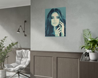 Lámina artística de Selena Gomez / Arte mural de música pop / Póster de retrato de celebridad / Decoración de regalo para fans de Selena
