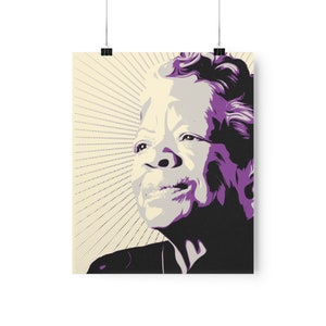 Maya Angelou | Premium Vertical Poster with Maya Angelou | Influential Women | Matte Finish
