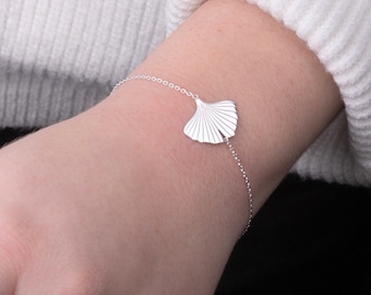 New Ginkgo Biloba bracelet made of 925 silver