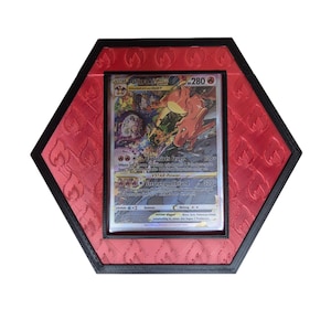 Pokémon Trading Card Display Hexagon - Toploader-opslag voor je meest waardevolle kaarten - Perfecte wanddisplay en bescherming voor verzamelaars