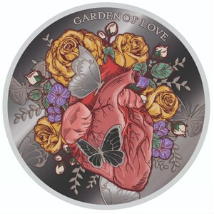 GARDEN OF LOVE Silver Coin 500 Francs Cameroon 2023