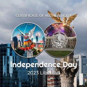 2023 Mexico Libertad Independence Day Edition 1 oz Silver Coin mintage 250