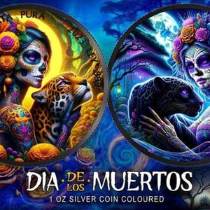 2023 Mexico Libertad Dia de los Muertos Big Cats Edition 1 oz Silver Coin