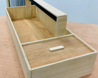 Handmade Wooden Tortoise / Guinea Pig Table with Hide & Light Bracket