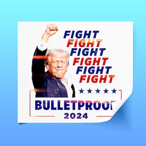Fight Fight Fight, Transparent Background, Trump Atack Photo, Donald Trump Raised Fist Photo, Transparent Background, July 2024 attack
