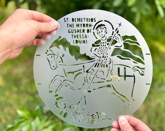 Plantilla de San Demetrio Koliva: Horneado ortodoxo. Fiesta del santo ortodoxo.