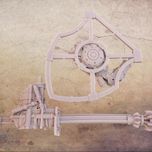 Big fighting Robot shield and spear.