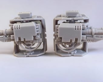 Hot cannon sponsons.