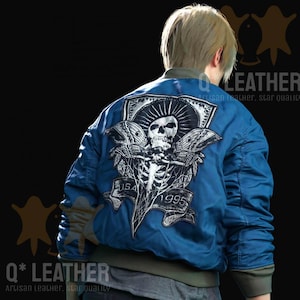 Halloween Leon Scott Kennedy Resident Evil 4 Jacket | For Cosplay and Every Day Wear | Gaming Leather Jacket - Best Gift