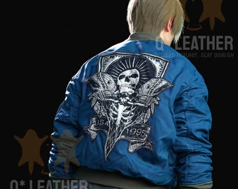 Halloween Leon Scott Kennedy Resident Evil 4 Jacket | For Cosplay and Every Day Wear | Gaming Leather Jacket - Best Gift
