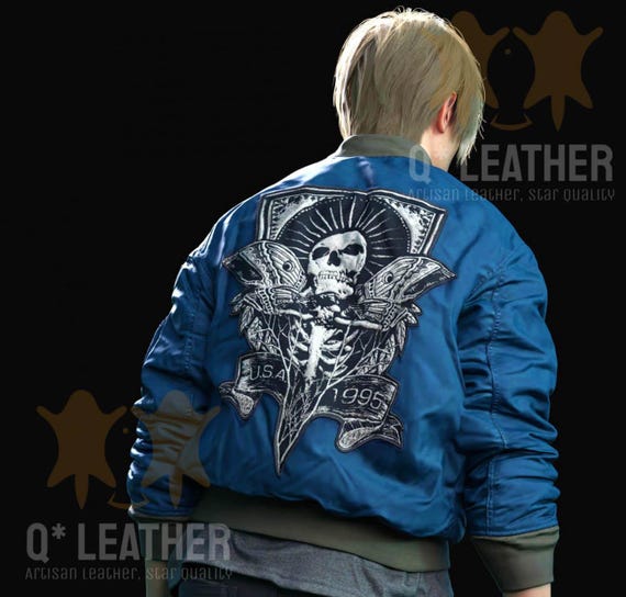 Handmade Resident Evil 4 Jacket: Leon Kennedy Cosplay, Halloween Costume
