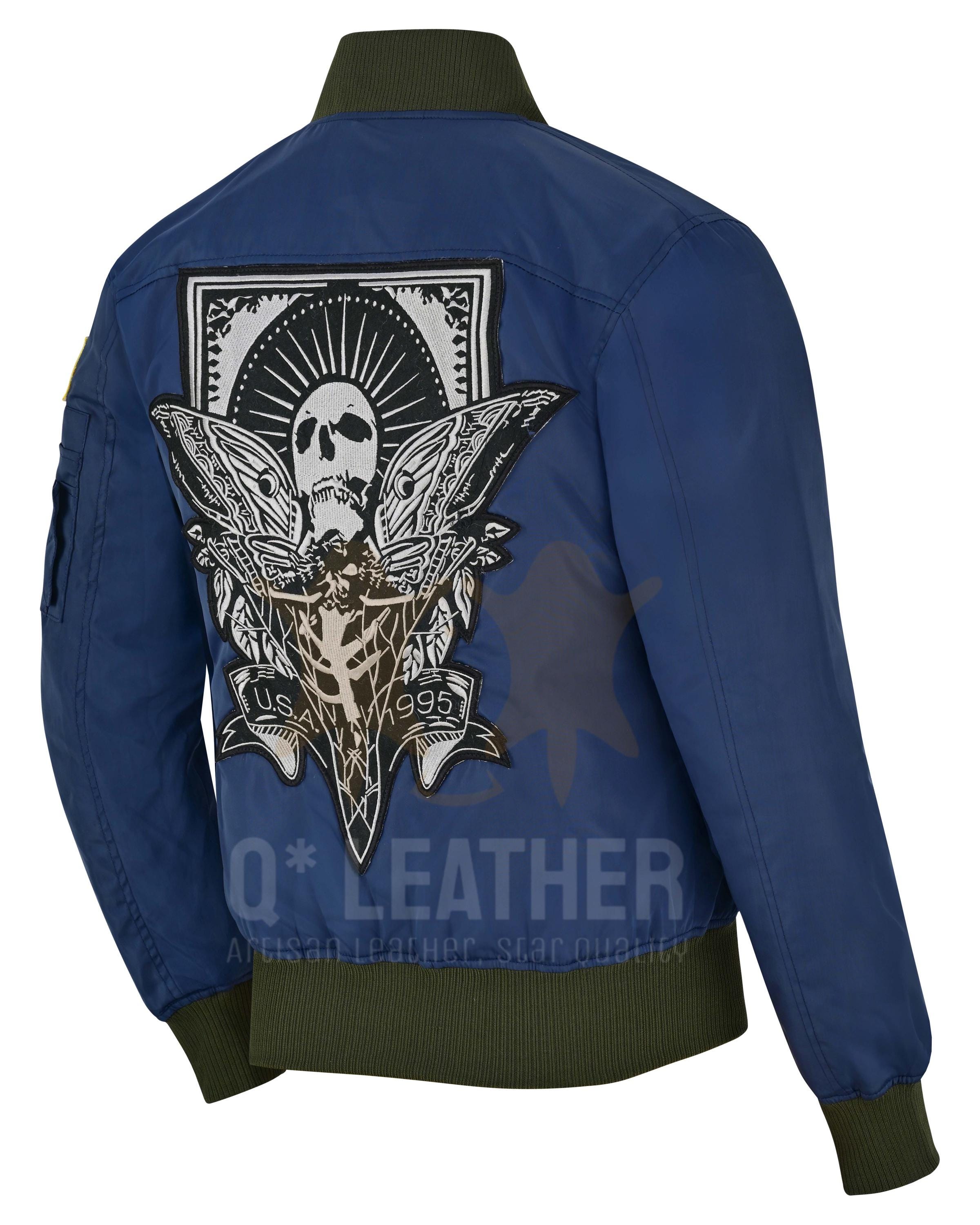 Leon kennedy blue bomber jacket - Etsy 日本