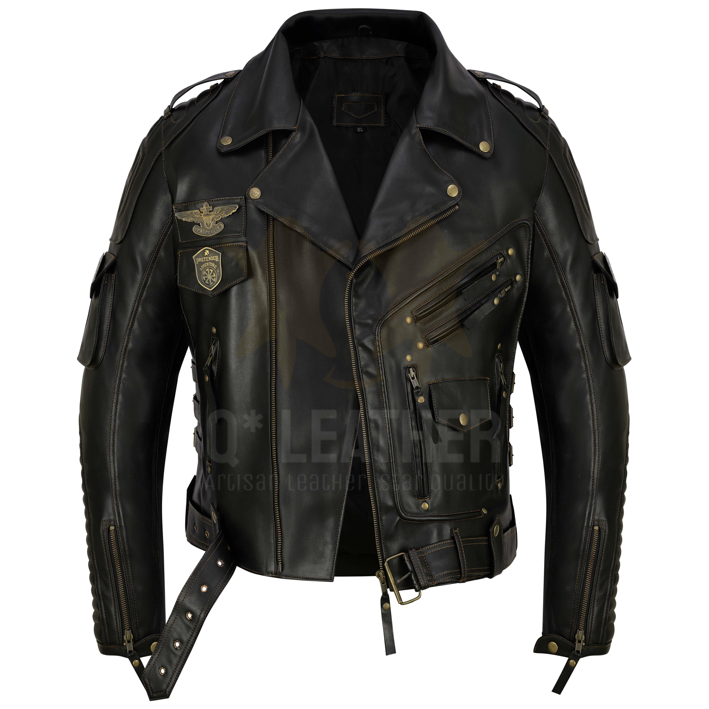 ジャケット・アウター ltaly sheep and goat skin leather vest Derisitesi 100% Lamb Leather Vest, Brown Leather Vest, Soft