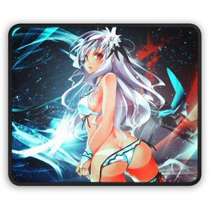 Sci-Fi Anime Girl Gaming Mouse Pad, Cool Desk Pad for Gamers, Large Mouse Mat, Cyberpunk Design, Computer Accessories, Gaming Gear