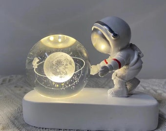 Space Planet Lamp, Astronaut Lamp, Crystal Ball Sky Night Lamp, 3D Planet Lamp, Home Decor, SPACE NIGHT LIGHTS, Personalized Gifts, Gifts