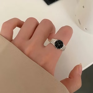 Exquisite Vintage Watch Ring, Customized Women Girls Watch Ring, Minimalist Fashion Ring, Unique Gift for Lover, Valentine's Day Gifts, Gift