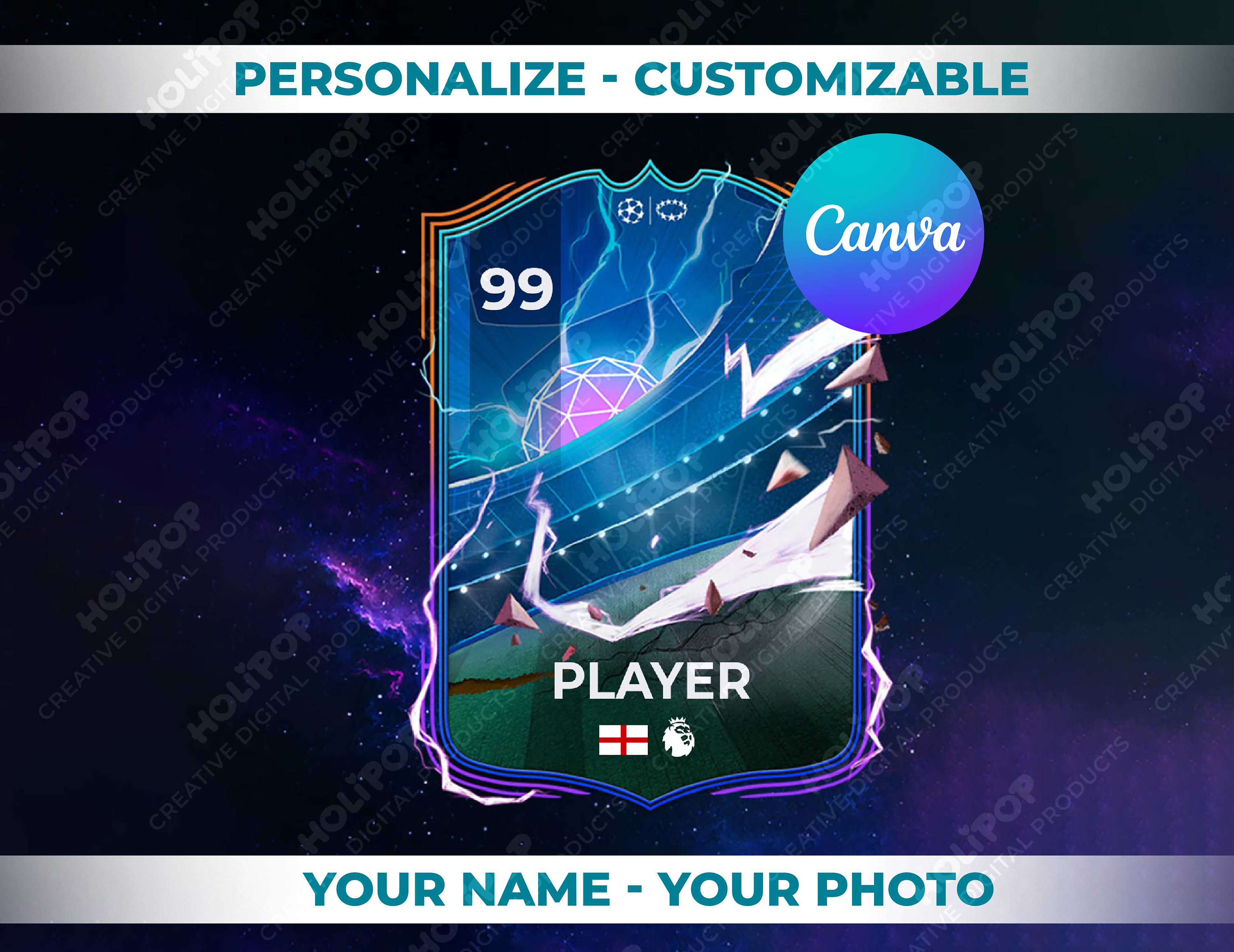 EAFC 24 Messi FUT Card, FIFA 2024 Ultimate Team, Digital Download,  Customizable Canva Prints, Your Image, Stats, Canva Template Messi Card -   Denmark