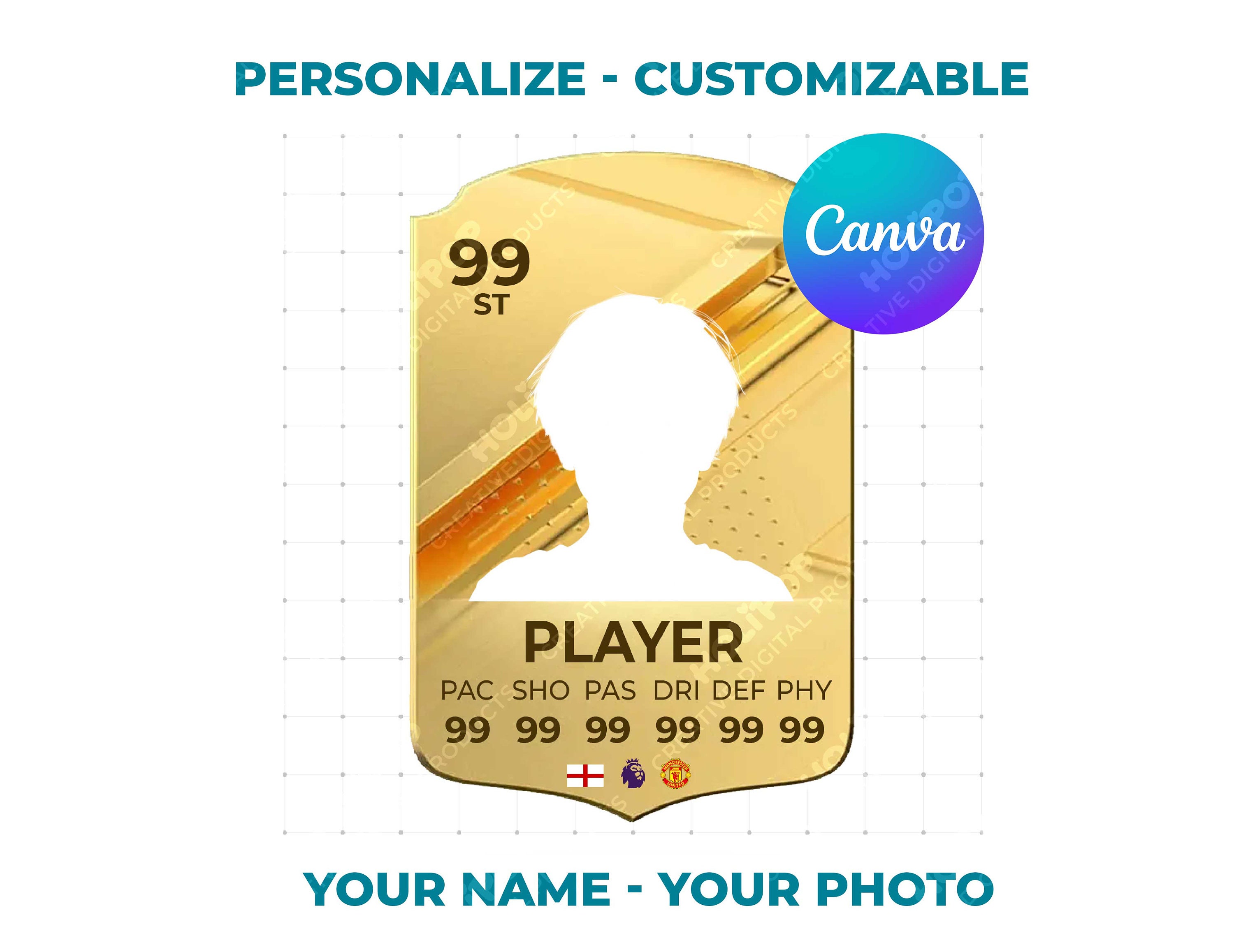 FIFA 24 Football Card, Personalised FUT Card, EAFC 2024 Ultimate Team FIFA 24 Football Card, Personalised FUT Card, EAFC 2024 Ultimate Team