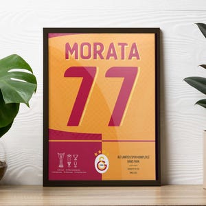 Alvaro Morata Galatasaray Jersey Poster: Football Print (Digital Download)