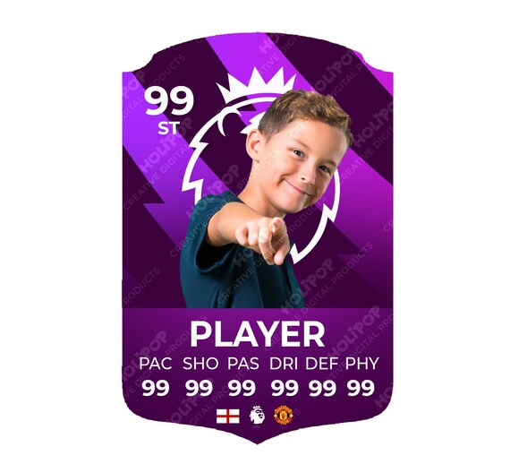 Premier League Fifa 24 Editable FUT Card, EA FC 2024 Ultimate Team, Canva  Prints, Digital Download, Canva Template Soccer Card 