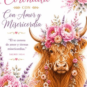 12 Diseños Cristianos en Español | Versículos Biblicos para Imprimir | Digitale download | Arte Cristiano Bloemen afbeelding 7