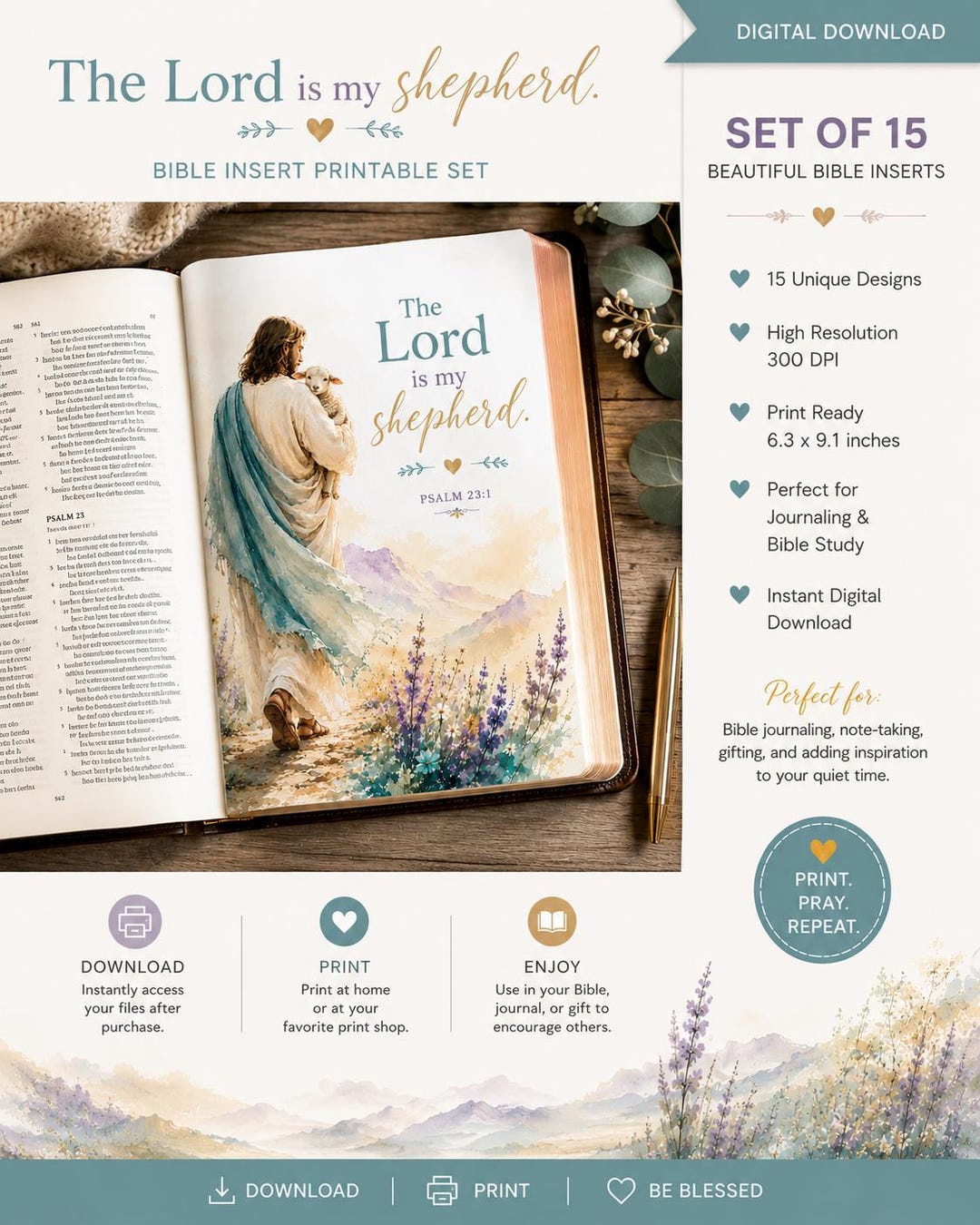 Jesus Bible Journaling Tip-in Set | Christian Vellum Printables ...