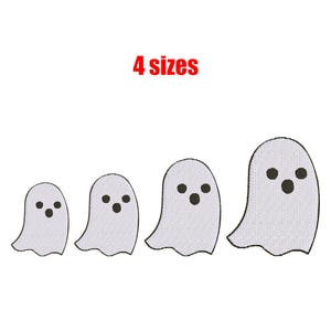 Mini Ghost Halloween Machine Embroidery Design - INSTANT DOWNLOAD