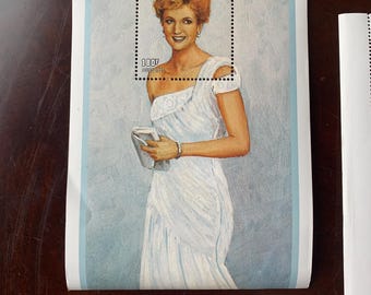 Princess Diana Commemorative Sheets of Stamps | Set of 2 | Limited Edition  Stamps | Diana Chiffon Evening Dress Stamp | FREE SHIPPING to US - Etsy